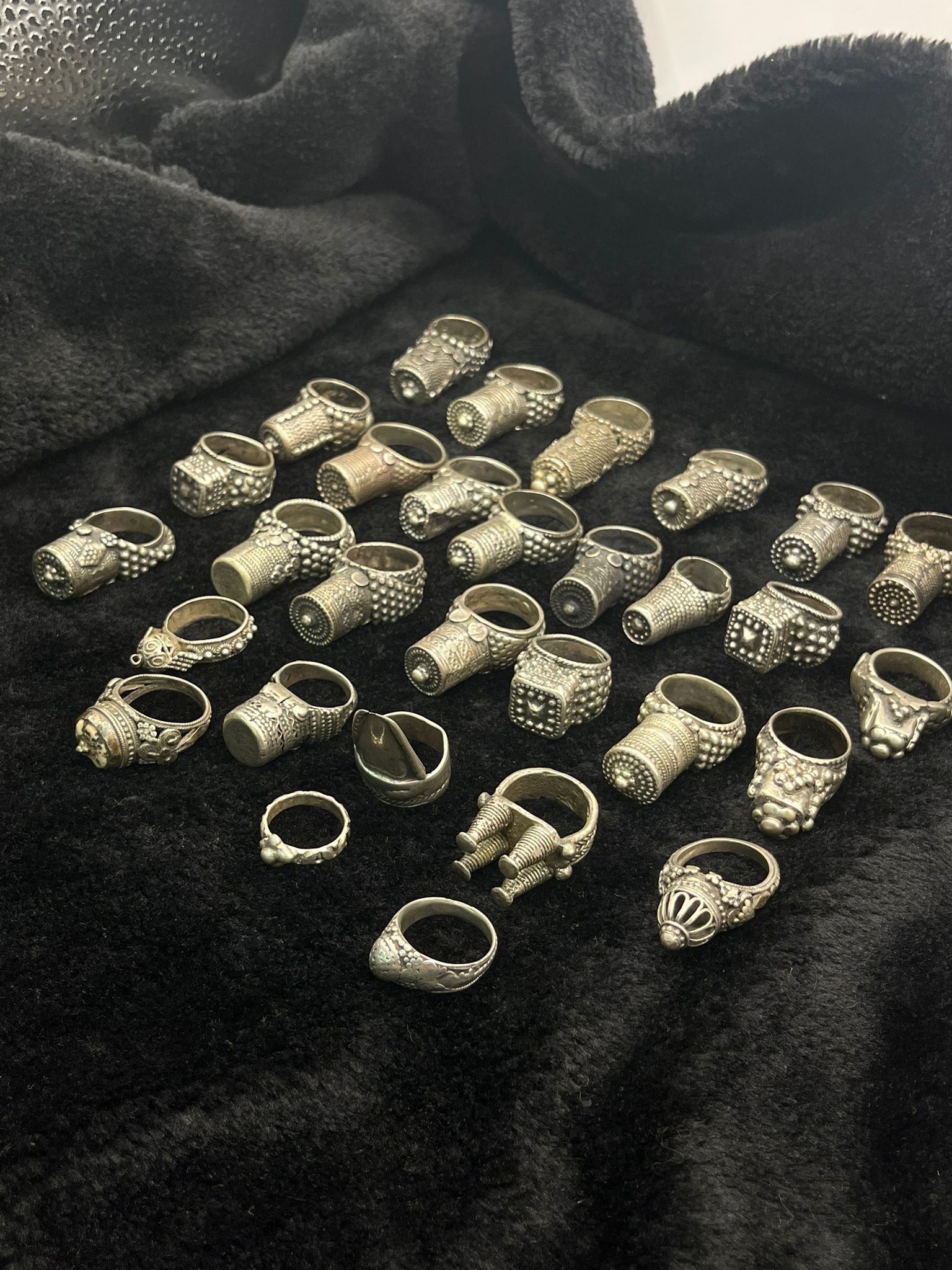 A collection of old Yemeni rings